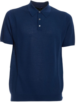 Polo Shirt Roberto Collina , Blue , Heren - M,S
