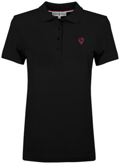 Polo shirt square - - maat L Zwart