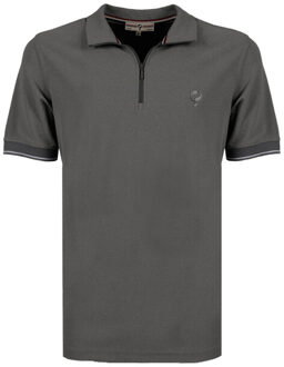 Polo shirt stroke antracite Grijs