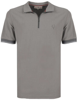 Polo shirt stroke midden - maat S Grijs