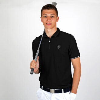Polo shirt stroke - Zwart