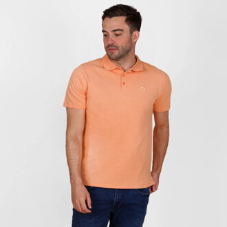 Polo shirt willemsdorp licht melange - maat L Oranje