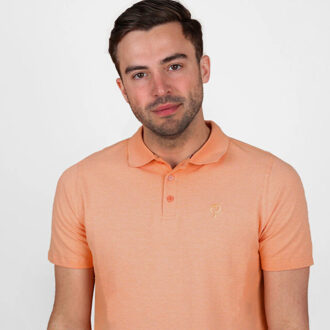 Polo shirt willemsdorp licht melange Oranje - 4XL