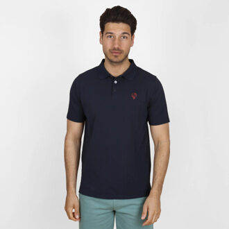 Polo shirt willemstad donker - maat M Blauw