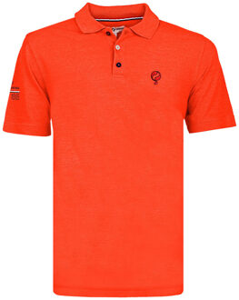 Polo shirt willemstad koraal Rood - L
