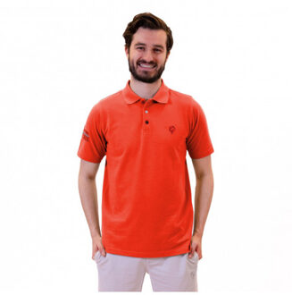 Polo shirt willemstad koraal Rood - L