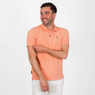 Polo shirt willemstad licht melange Oranje - XXXL