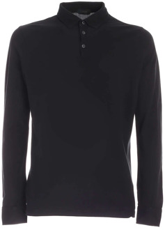 Polo Shirt Zanone , Black , Heren - 4XL