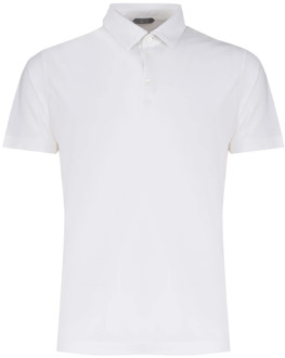 Polo Shirt Zanone , White , Heren - 3XL