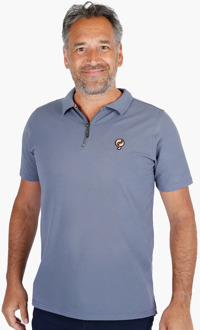 Polo shirt zuidland denim Blauw - XL
