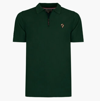 Polo shirt zuidland donkergras Groen - M