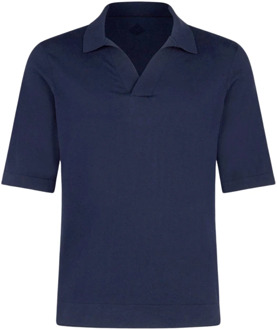 Polo Shirts Ballantyne , Blue , Heren - Xl,3Xl