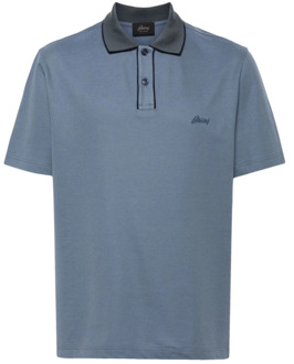 Polo Shirts Brioni , Blue , Heren - M,3Xl