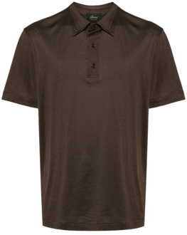 Polo Shirts Brioni , Brown , Heren - 2Xl,Xl,L