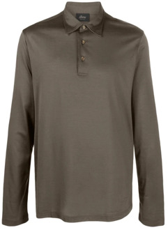 Polo Shirts Brioni , Brown , Heren - 2Xl,Xl,M