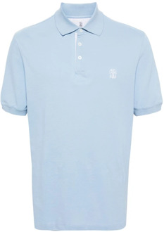 Polo Shirts Brunello Cucinelli , Blue , Heren - 2Xl,M,S