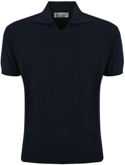 Polo Shirts Brunello Cucinelli , Blue , Heren - L,M