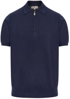 Polo Shirts Canali , Blue , Heren - 2Xl,Xl,L,M,5Xl,4Xl,3Xl