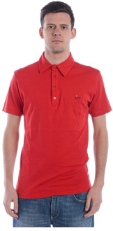 Polo Shirts Daniele Alessandrini , Red , Heren - 2XL