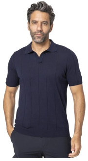 Polo Shirts Gran Sasso , Blue , Heren - 2Xl,Xl,L,3Xl