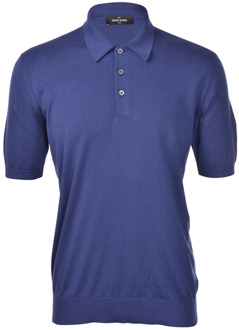 Polo Shirts Gran Sasso , Blue , Heren - 2Xl,Xl,L,M
