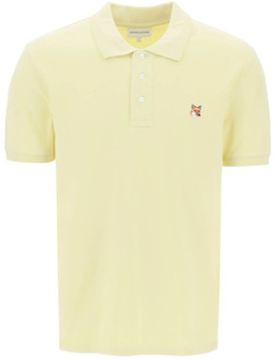 Polo Shirts Maison Kitsuné , Yellow , Heren - Xl,S