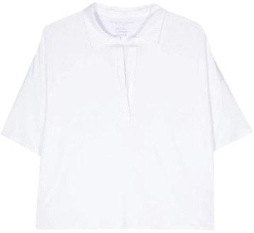 Polo Shirts Majestic Filatures , White , Dames - L,M,S