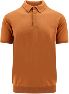 Polo Shirts Roberto Collina , Brown , Heren - S,3Xl