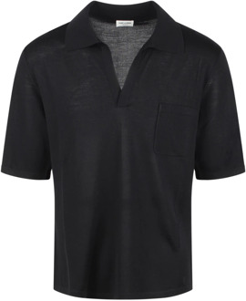 Polo Shirts Saint Laurent , Black , Heren - Xl,L,M,S