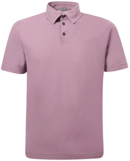 Polo Shirts Zanone , Pink , Heren - 2Xl,Xl,M,3Xl