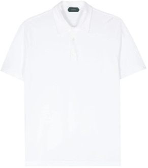 Polo Shirts Zanone , White , Heren - 2Xl,Xl,L,M