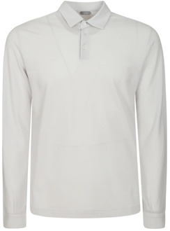 Polo Shirts Zanone , White , Heren - L,S