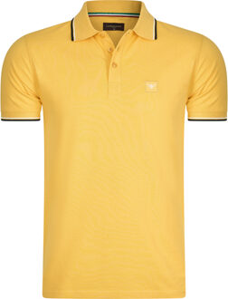 Polo SS Polo Applique Pique Geel