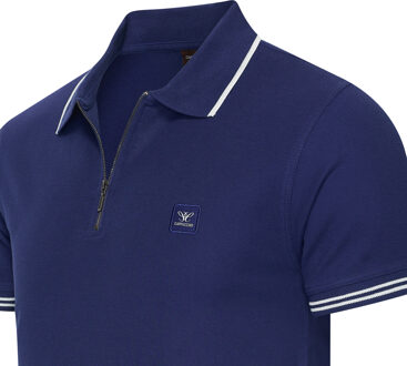 Polo SS Polo Zip Polo Torino Blauw - maat M
