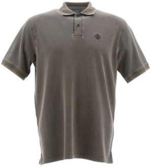 Polo T-shirt met bedrukt logo Herno , Gray , Heren - 2Xl,Xl,M,S