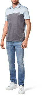 Poloshirt Crest - maat S Lichtblauw