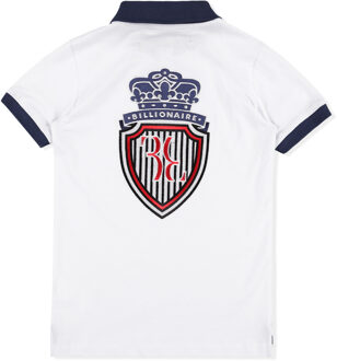 Poloshirt Crest Wit - 6-7J / 116-122cm