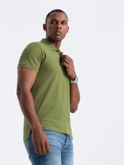 Poloshirt heren korte mouw kleur 0100-ol Groen