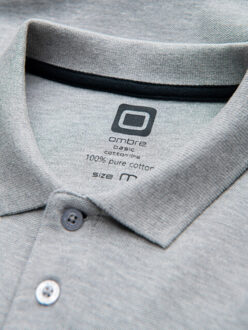 Poloshirt heren korte mouw - krusty Grijs - L