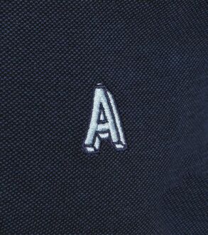Poloshirt Letter Navy Blauw - L,M,S,XL