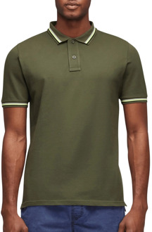 Poloshirt - Mannen - donker groen/groen/zwart