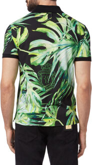 Poloshirt Palms Zwart - S