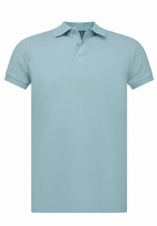 Poloshirt poloshirts korte mouw - maat L Blauw