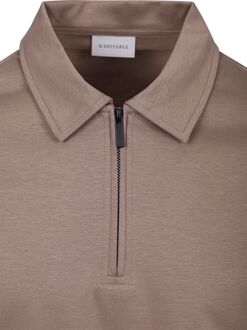 Poloshirt Silky Taupe Bruin - 3XL,L,M,XL,XXL