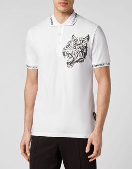 Poloshirt Tiger Wit/Zwart