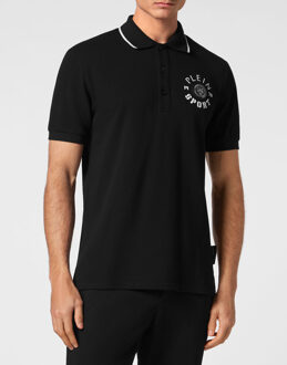 Poloshirt Zwart/wit