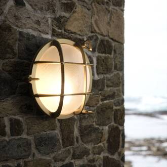 Polperro scheepslamp - buitenlamp - E27 - IP65 - goud