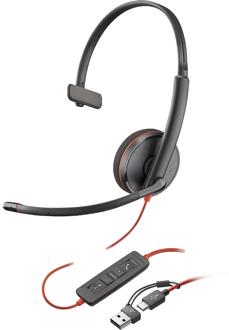 Poly Blackwire 3210 USB-C/A koptelefoon