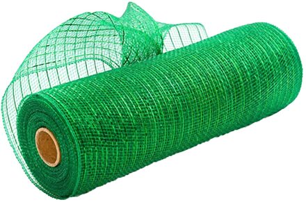 Poly Mesh Lint Met Metallic Folie Elke Rol Voor Kransen Swags Bows Wikkelen En Decorating Bloem Doos Kartonnen Dozen