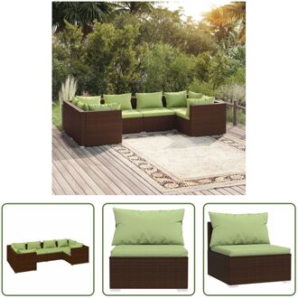 Poly Rattan Hoekbank - Bruin - 70 x 70 x 60.5 cm - Modulair Design